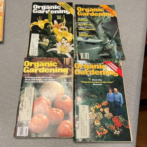 Vintage 1984 Organic Gardening Magazines Full Year Jan-Dec Bundle Prop - Picture 3 of 4